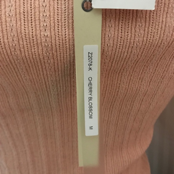 Jonathan Simkhai Linked Rib Cross Front Top - Picture 7 of 7